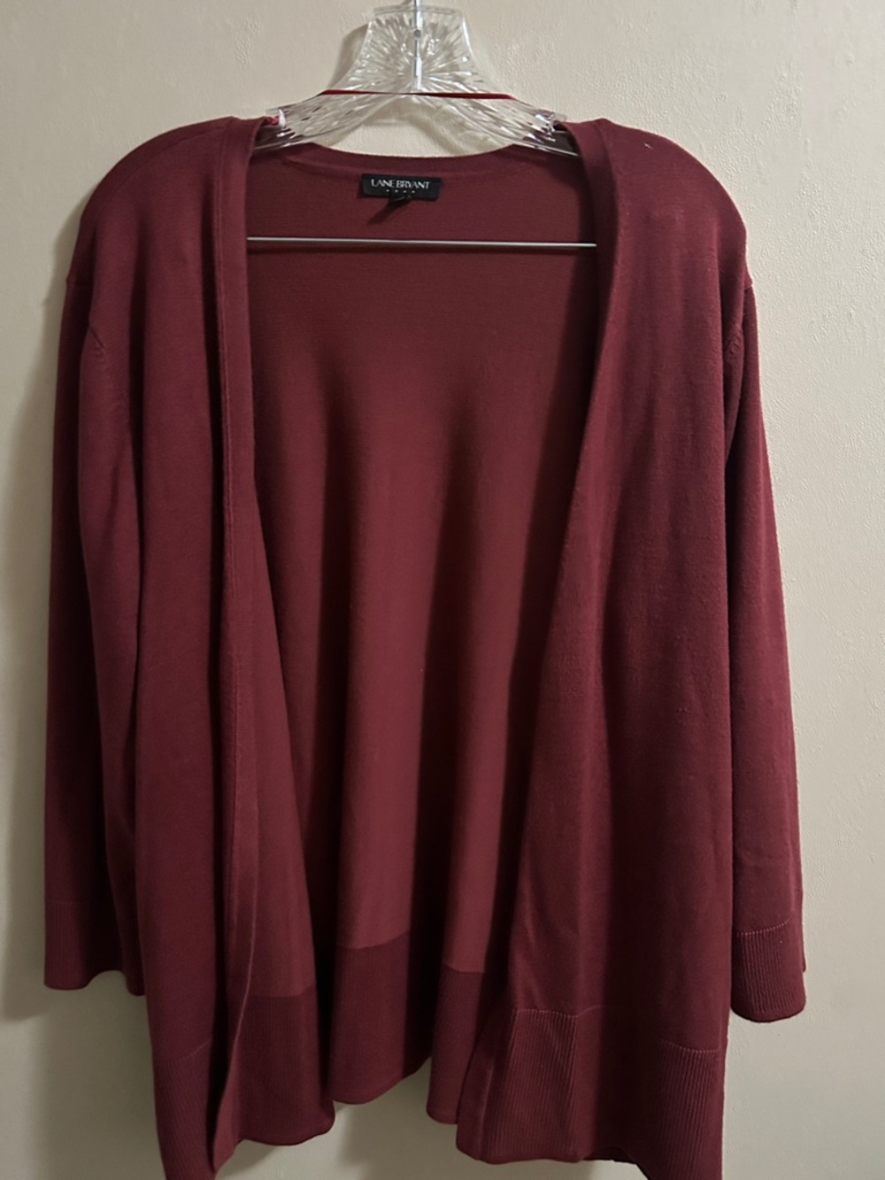 Lane Bryant Cardigan-Maroon